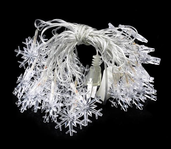 5M /28LED Icicle/Snowflake Xmas Tree Christmas Garden String Lights In/Outdoor eBay