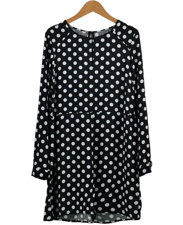 Women's Long Sleeve White Black Polka Dot High Waist Jumpsuit dress ...