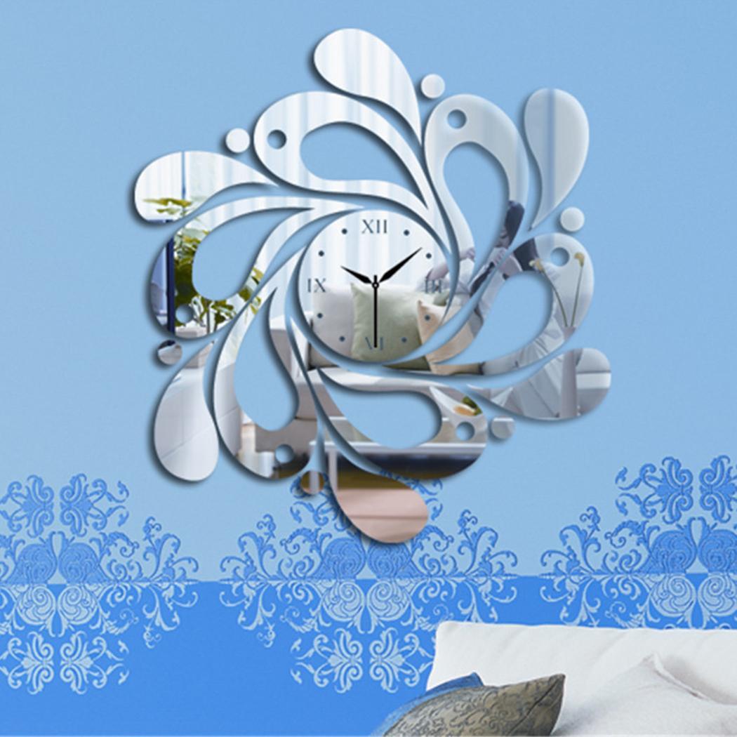3d Mirror Surface Roman Numerals Decorative Wall Clock 3d Mirror Surface Roman Numerals Decorative Wall Clock Stickers Home Diy