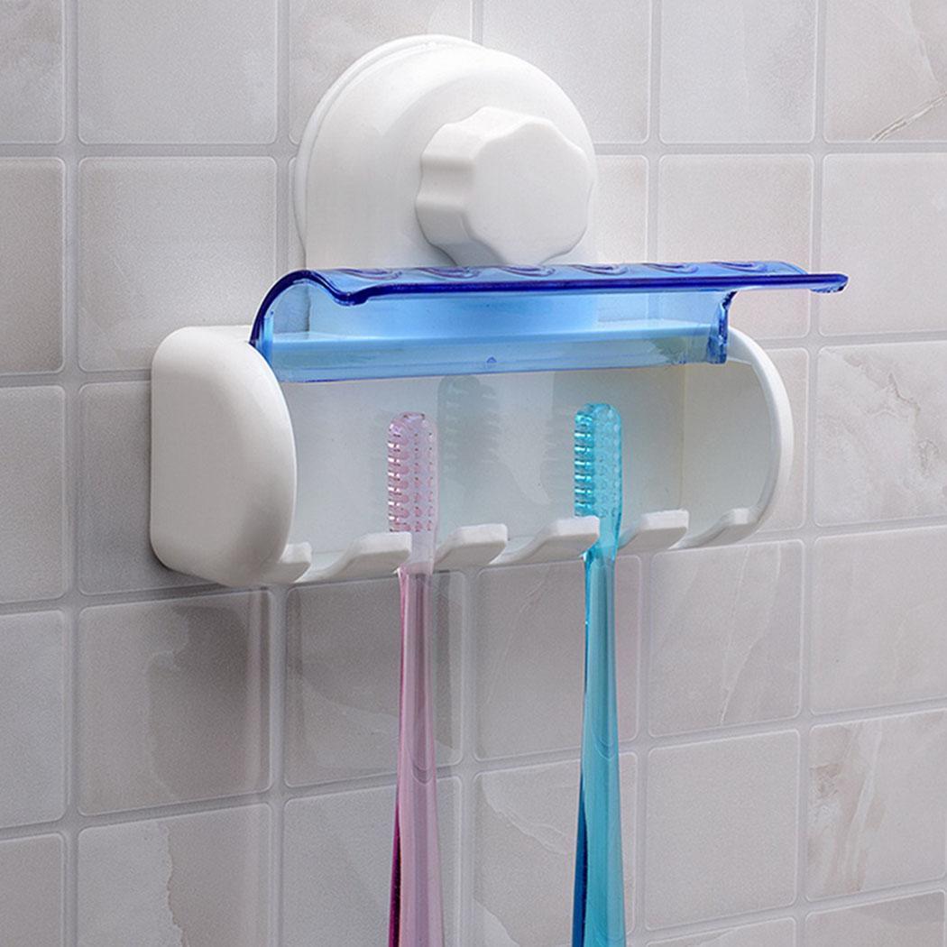 5 Set Toothbrush Spinbrush Suction Holder Wall Mount Stand Rack Home