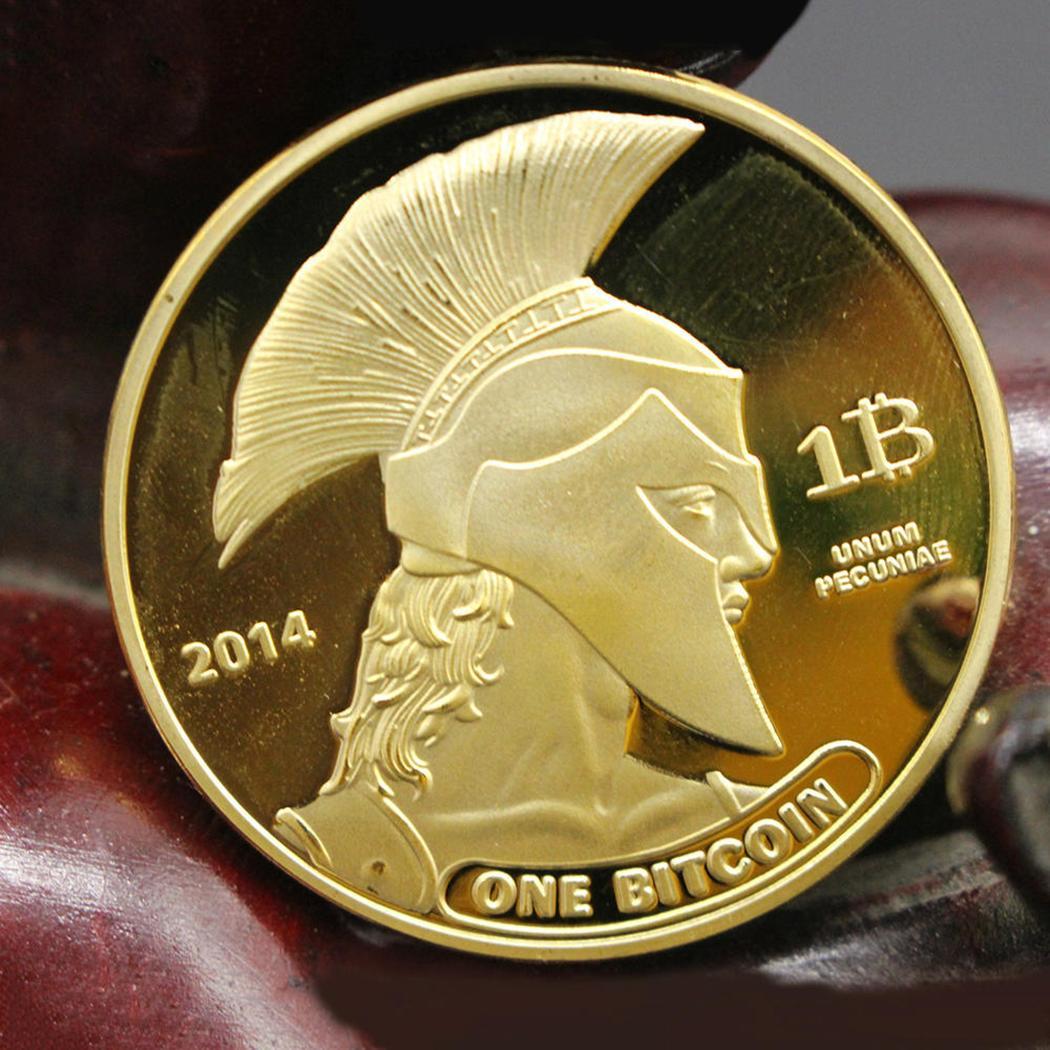 Bitcoin Model Gold Color Imitation Titan Souvenir ...