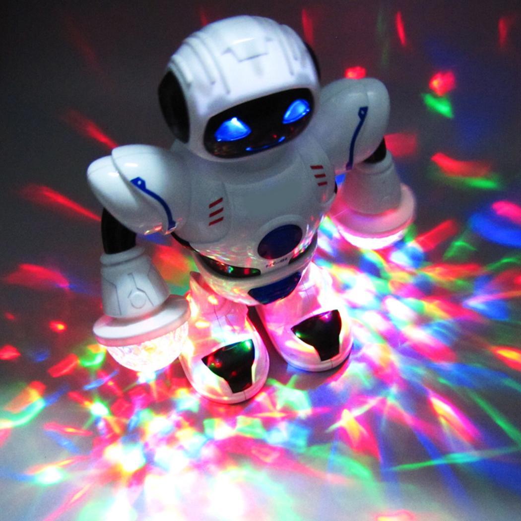 Toys for Kids Boys Walking Musical Robot LED Light Laser Hand Cute Toy ...